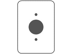 MULBERRY METAL PRODUCTS Mulberry Metal Products 75791 1-Gang Maxi Single Receptacle Wallplate (5 in. x 3.50 in)
