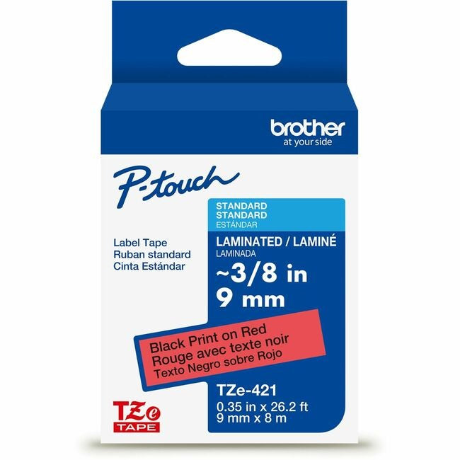 BROTHER Brother BRTTZE421G P-touch TZe421 Laminated Label Tape 9mm x 8m (TZE421G)