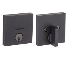 KWIKSET Kwikset 258SQT-514S.STRKP Smartkey Deadbolt Matte Black