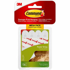 3M 3M MMM17024136ES Command Poster Strips 136 Pack