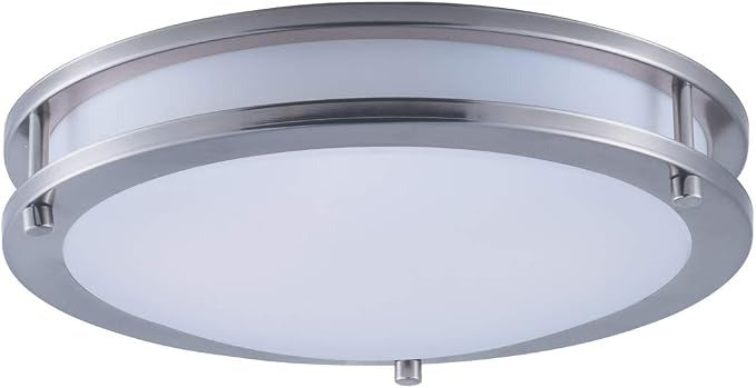 MAXIM LIGHTING Maxim Lighting 55542WTSN Linear 12 in Led Flush Mount 15W (12 in)