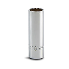 PROTO Proto J5016M Deep Hand Socket 16mm 3/8 Drive 12-point