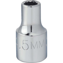 PROTO Proto J47045TM 4mm 12-point 1/4 Drive Hand Socket