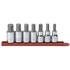 GEARWRENCH Gearwrench 80721 Hex Bit Socket Set 1/2 in Drive 7 Pc