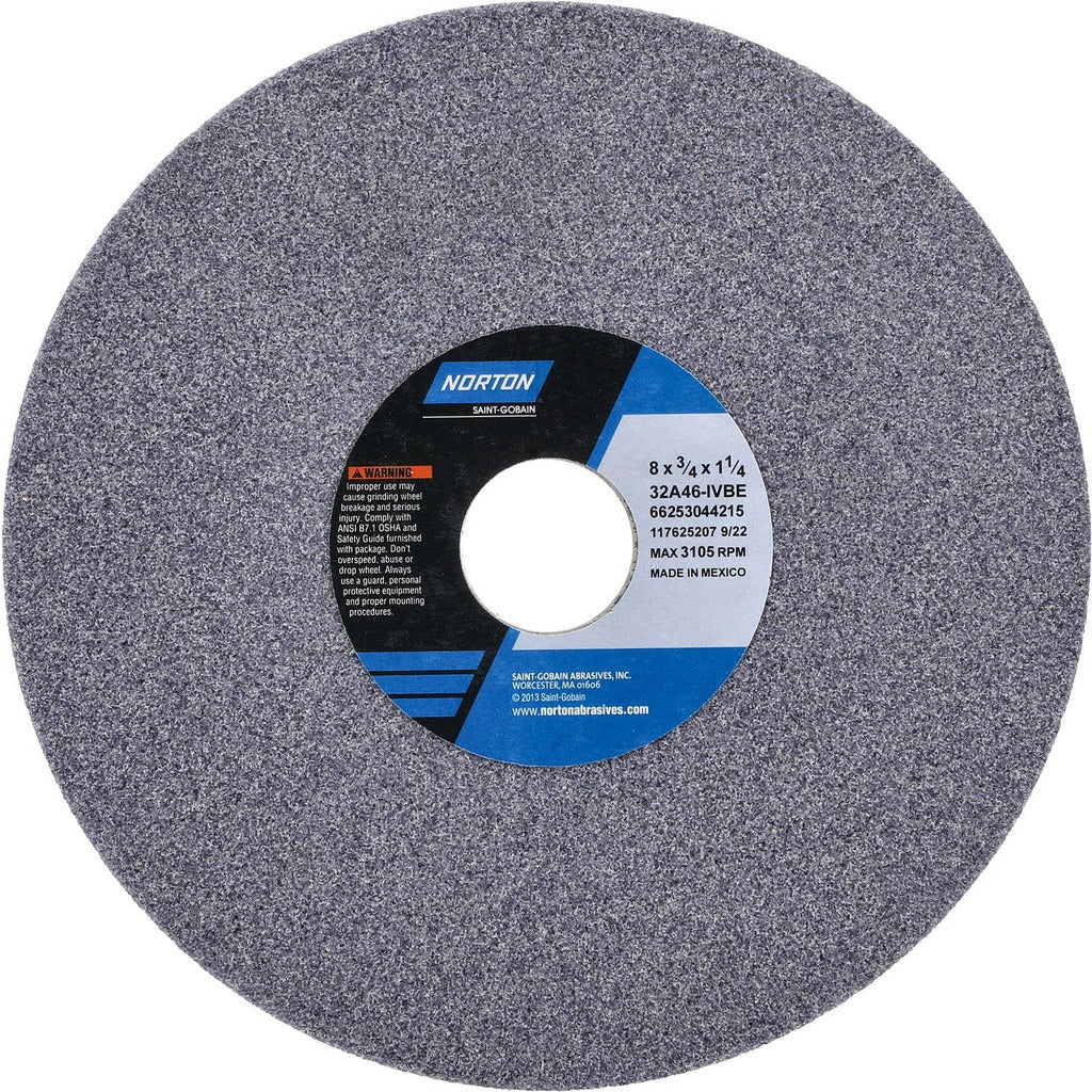NORTON Norton 66253044215 Surface Grinding Wheel 8in 46 Grit