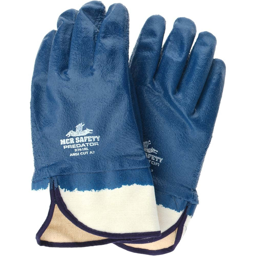 MCR SAFETY Mcr Safety 9761R Nitrile Chemical Resistant Gloves Large