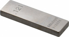 MITUTOYO Mitutoyo 611161-531 Steel Gage Block 0.121 in Grade 0