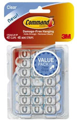 3M 3M Company 17026CLR-40ES Clear Decorating Clip 40 Pack