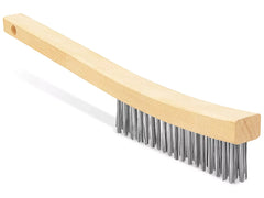 ULINE Uline S-20187 Curved Handle Wire Brush 1 x 14 inches