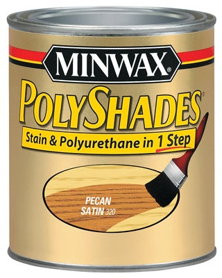 MINWAX Minwax 61320 Polyshades Satin Pecan Stain Finish Quart