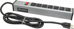 WIREMOLD Wiremold UL204BC Power Outlet Strip 7 Outlets 15A 120V