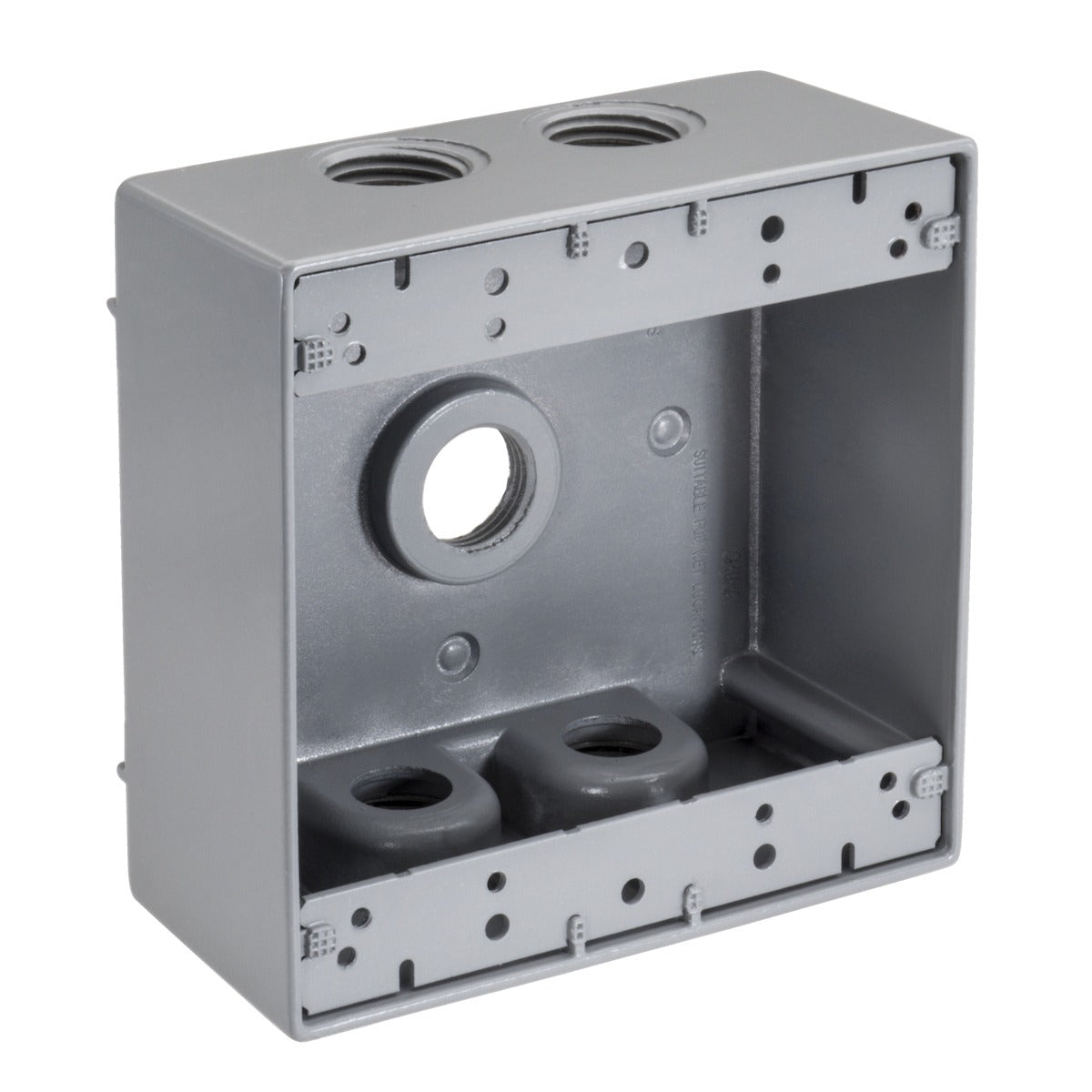 SOUTHWIRE Southwire WB2550-UPC Weatherproof Junction Box 2-Gang 1/2 in 5-Hole