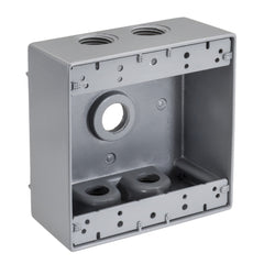 SOUTHWIRE Southwire WB2550-UPC Weatherproof Junction Box 2-Gang 1/2 in 5-Hole