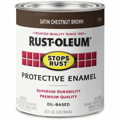 RUST-OLEUM Rust-oleum 7774-502 Rust Preventative Paint Satin 1 Qt