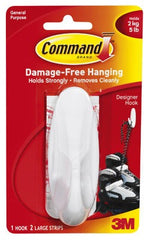 3M 3M Company 17083ES Large Designer Hook Strip 5 Lb