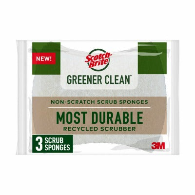 3M 3M 97033-UG Greener Clean Non-scratch Scrub Sponge 3-pack