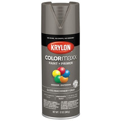 KRYLON Krylon K05599007 Gloss Spray Paint 12 Oz Machine Gray