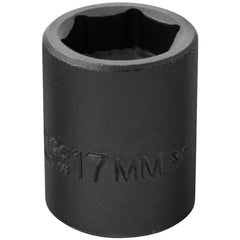 PROTO Proto J7217MHF Impact Socket 3/8 in Drive 17mm 6-pt