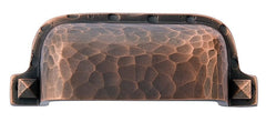 EMTEK Emtek 86049US10B Hammered Bin Cabinet Pull Oil Rubbed Bronze
