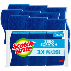 3M 3M MMM5295CT Non-Scratch Scrub Sponges (9 per Pack, 5 Pack Carton) 5295CT
