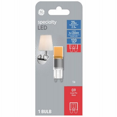 GE G E Lighting 93129000 Led T4 G9 2.5W 3000K Bulb
