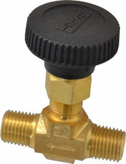 PARKER Parker 4M-V4LN-B Needle Valve 1/4 Inch Mnpt Brass 3000 Psi