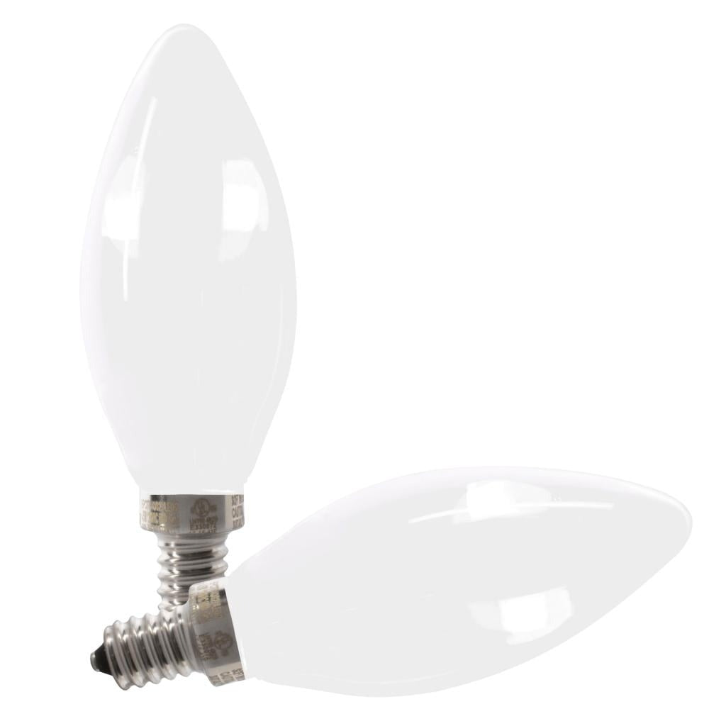 FEIT ELECTRIC Feit Electric BPCTF40950CAFIL/2/RP B10 E12 Candelabra Dimmable Filament Chandelier LED Bulb 3.3W (2-Pack) 40W Replacement