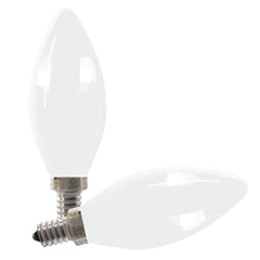 FEIT ELECTRIC Feit Electric BPCTF40950CAFIL/2/RP B10 E12 Candelabra Dimmable Filament Chandelier LED Bulb 3.3W (2-Pack) 40W Replacement