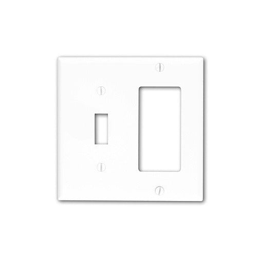 LEVITON Leviton Telcom 80707-R 2-gang Decora Wallplate