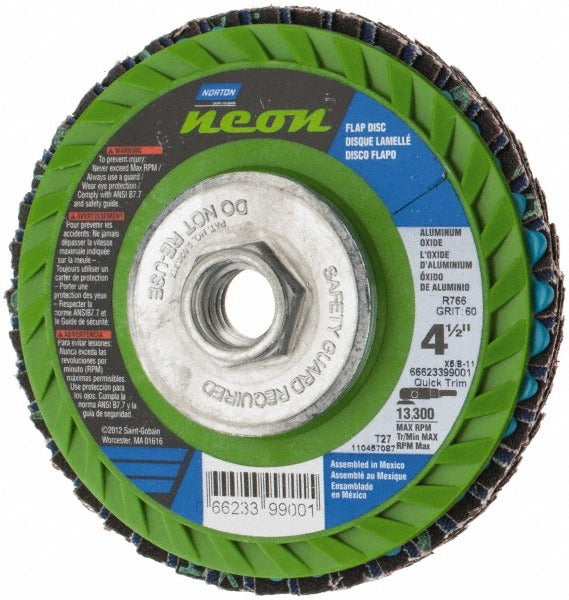 NORTON Norton 66623399001 Flap Disc 60 Grit Type 27 4.5 Inch