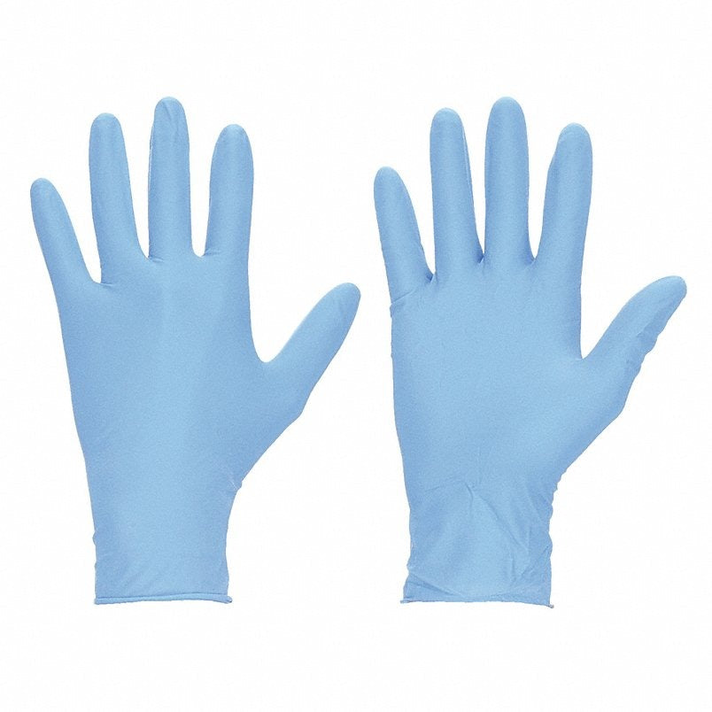 MCR SAFETY Mcr Safety 6001l Nitrile Disposable Gloves 4 Mil Large 100PK
