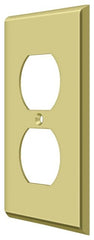 DELTANA Deltana SWP4752U3 Switch Plate Double Outlet Brass