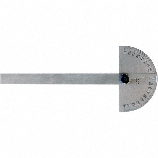 MITUTOYO Mitutoyo 968-202 Round Head Protractor 6 Inch Blade