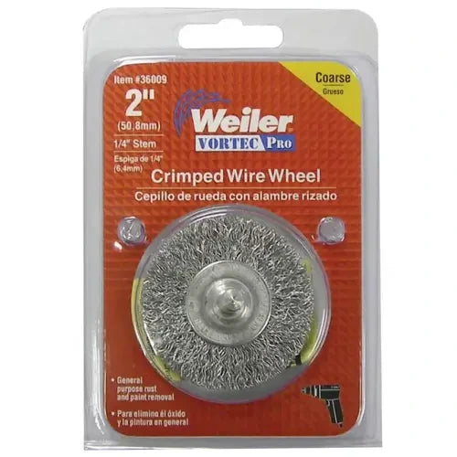 WEILER Weiler 36209 Stem Mounted Crimped Wire Wheel 2 in