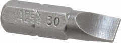 APEX Apex 445-30X Slotted Screwdriver Bit 1/4 Inch Drive