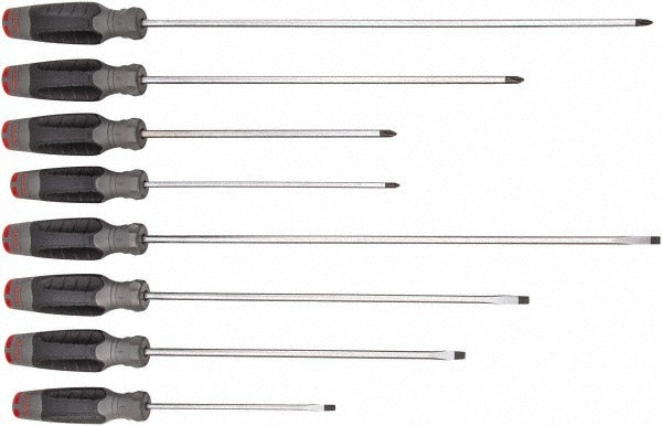 PROTO Proto J1208SCLF Screwdriver Set 8 Piece Phillips Slotted