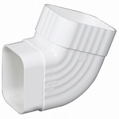 AMERIMAX Amerimax Home Products M0628 2x3 White Vinyl Downspout B Elbow