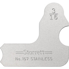 STARRETT Starrett 50632 Radius Gage 3/16 Inch Stainless Steel