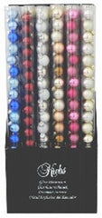 GERSON Gerson CBK80777 Glass Ornament Tube Displayer 18 Piece