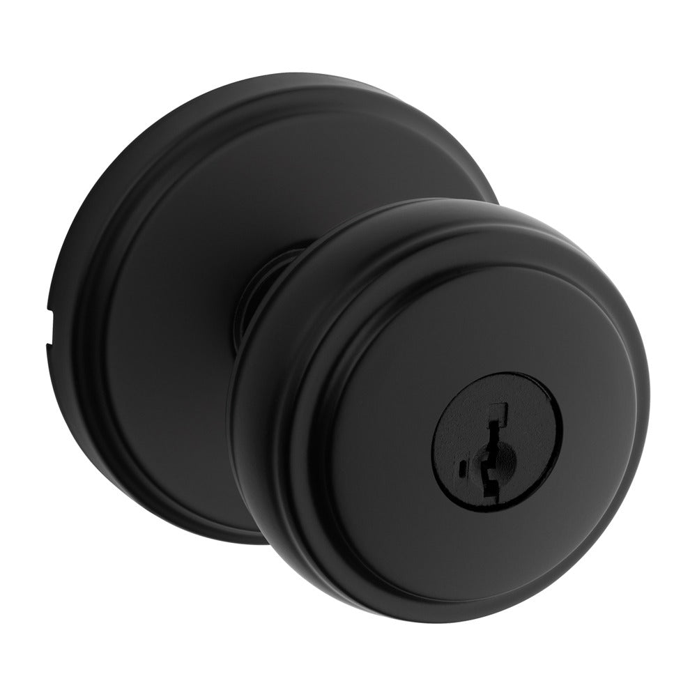 KWIKSET Kwikset 740SOK-514S Sora Entry Knob Lock Smartkey Matte Black