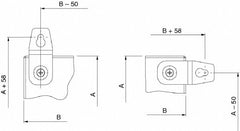 SCHNEIDER ELECTRIC Schneider Electric NSYPFCR Wall Mount Lug Steel