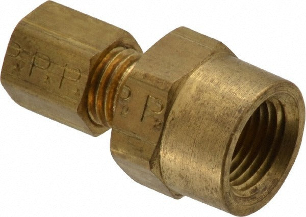 PARKER Parker 66C-2-2 Compression Tube Connector Brass Nptf