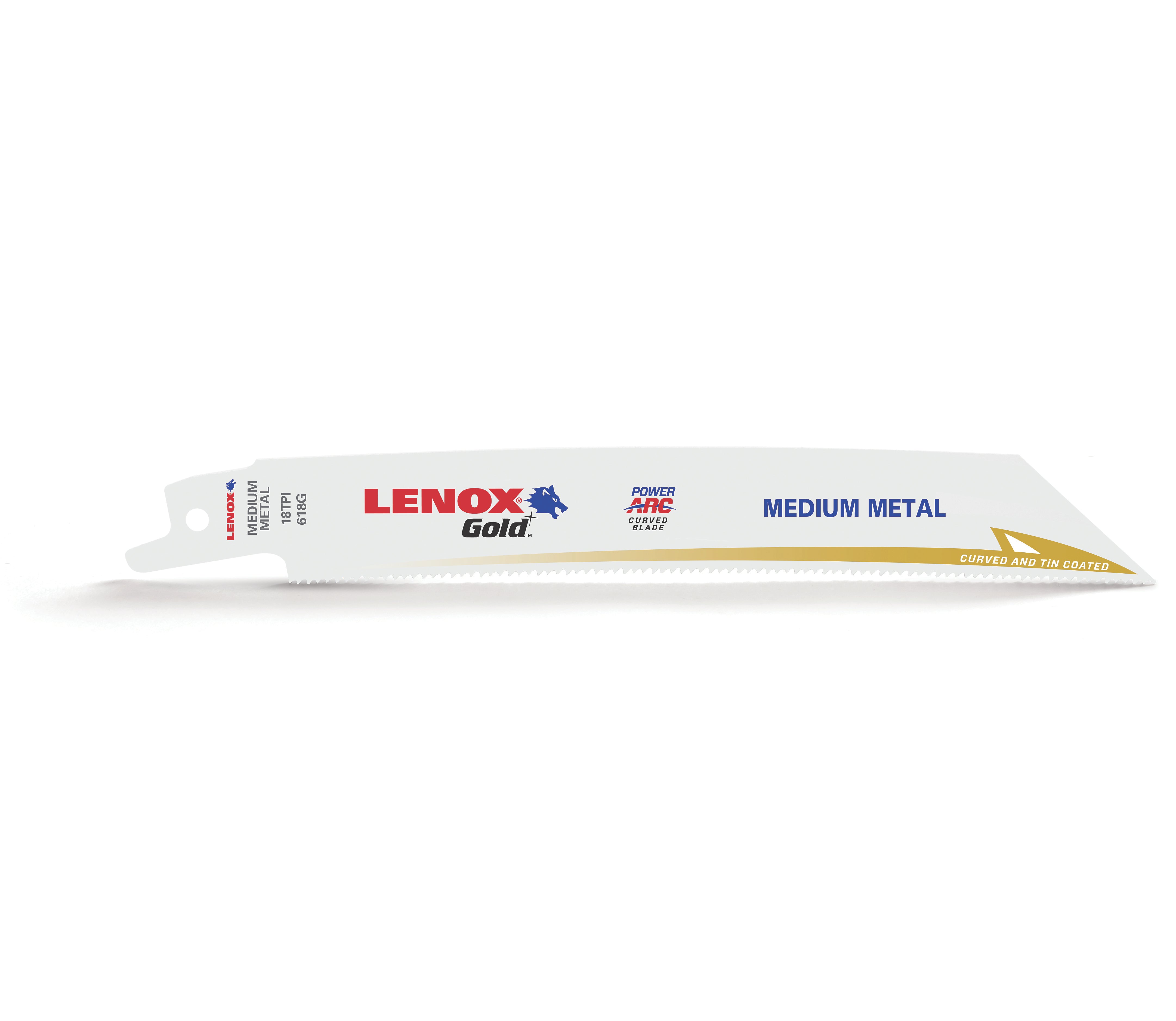 LENOX Lenox 21069618GR Gold Power Arc Reciprocating Saw Blade 6 x 3/4 x 0.035 18 TPI
