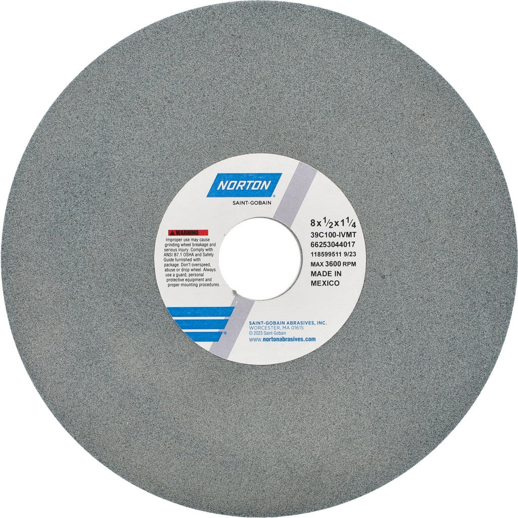 NORTON Norton 66253044017 Surface Grinding Wheel 8in 100 Grit