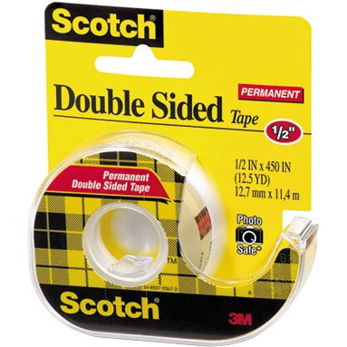 3M 3M MMM137 Double-sided permanent tape 0.50 in x 12.50 yd (1 Roll)