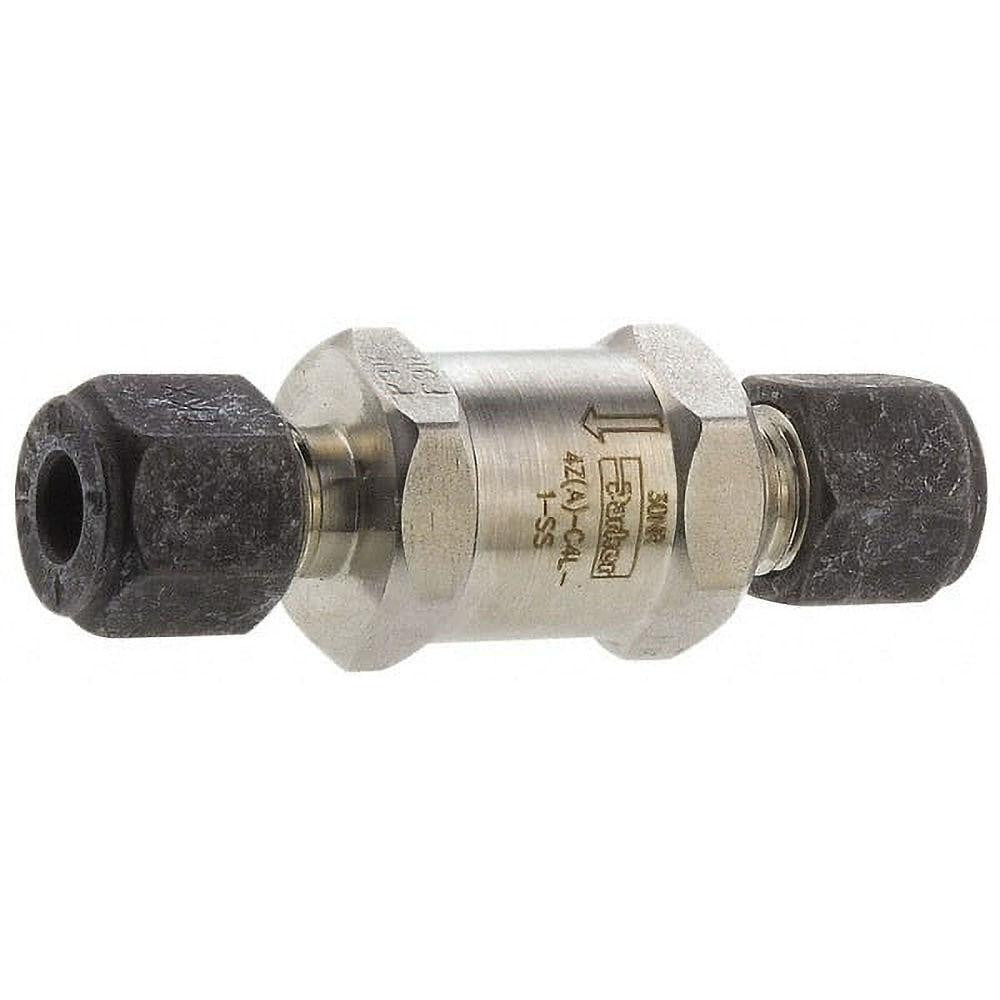PARKER Parker 4Z-C4L-1-SS Check Valve 1/4 in Compression Ss