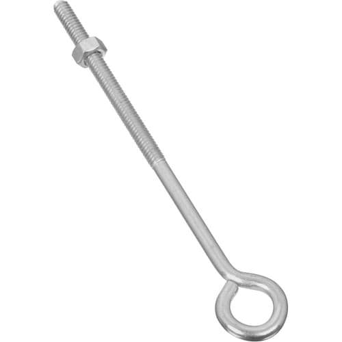 STANLEY Stanley N221-143 1/4 x 6 Zinc Plated Eye Bolt With Nut Assembled