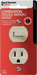 LEGRAND Pass Seymour 691ICCC5 Combo Switch Receptacle 15A 120V Ivory