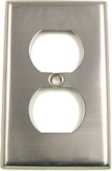 RUSTICWARE Rusticware 783SN Single Outlet Switch Plate Satin Nickel