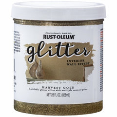 RUST-OLEUM Rust-oleum 360218 Brushable Glitter Paint Gold 1 Qt